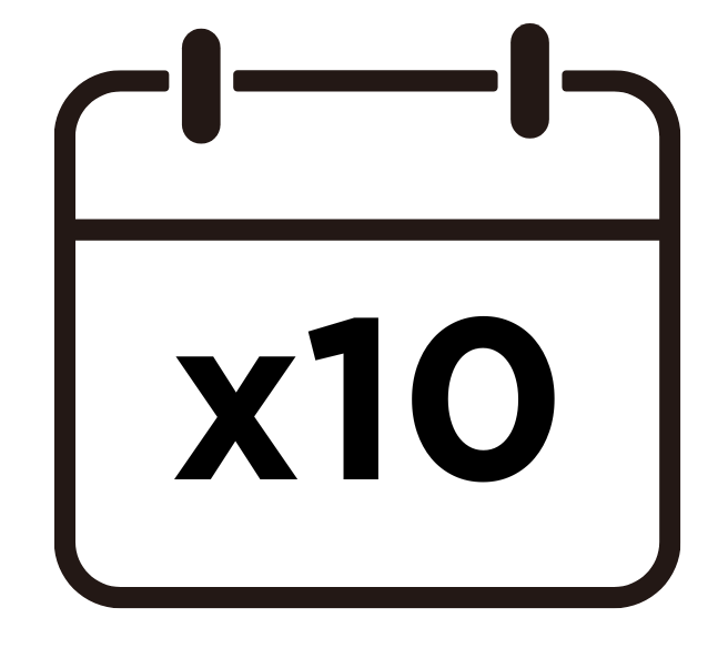 x10 passes icon