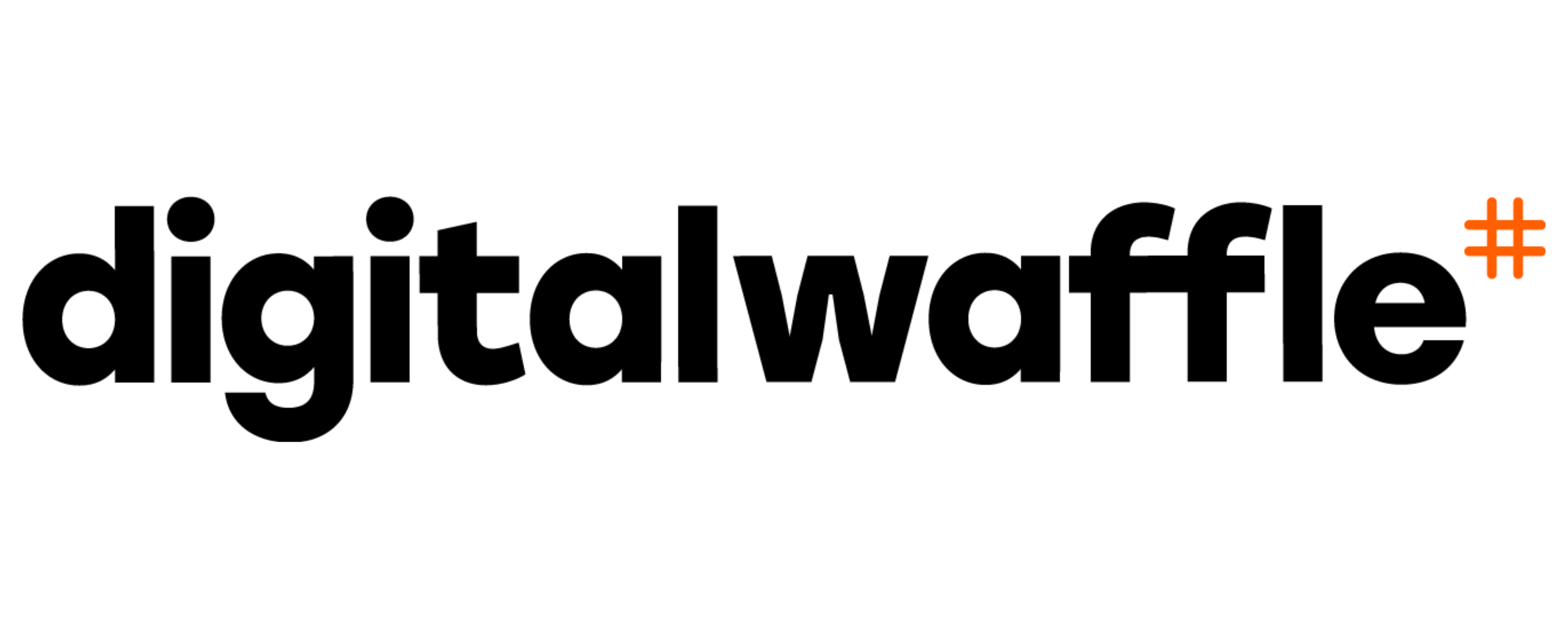 Digital Waffle Logo - Black
