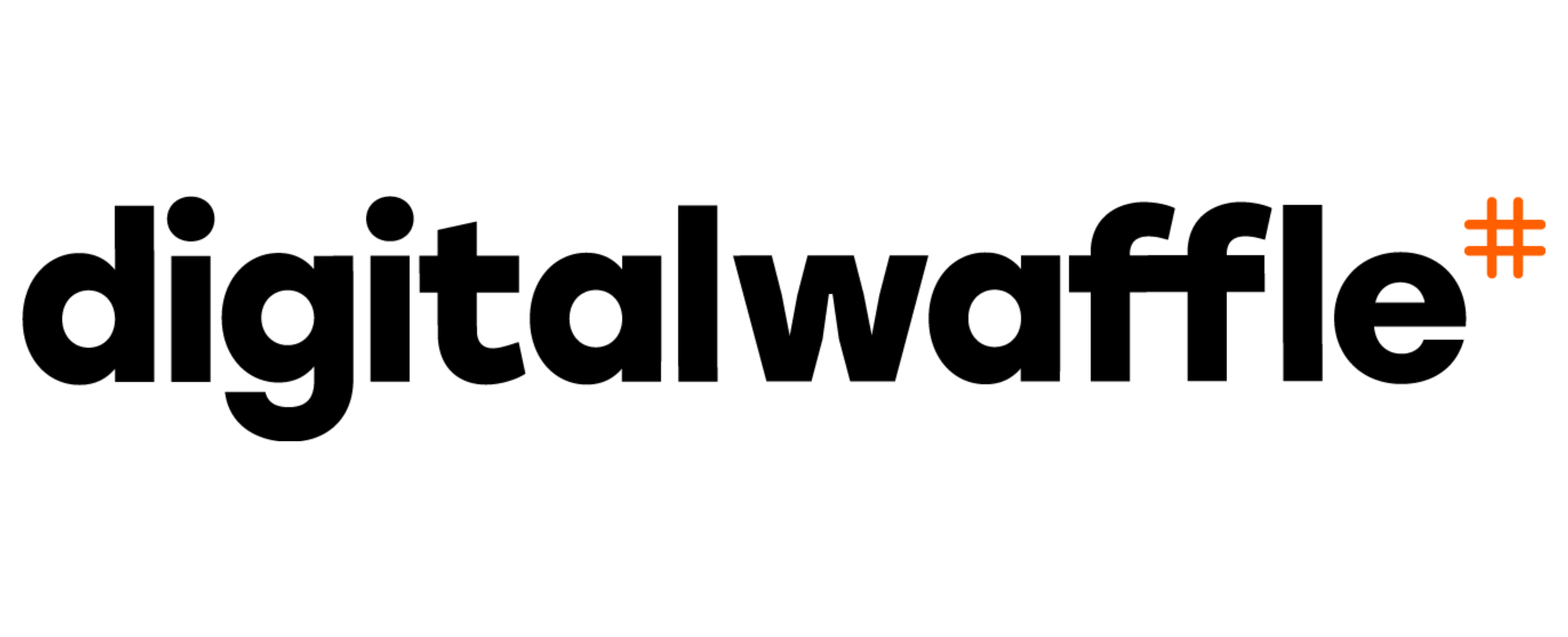Digital Waffle Logo - Black