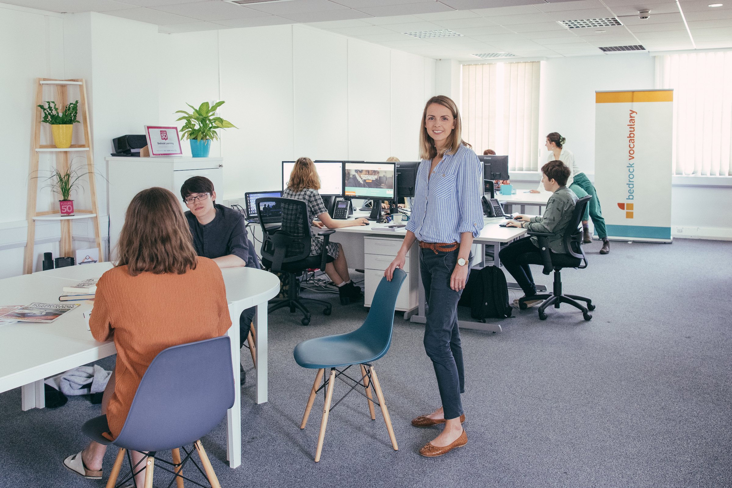 People inside TCN's Fuel Studios Norwich office space, unit 4.1