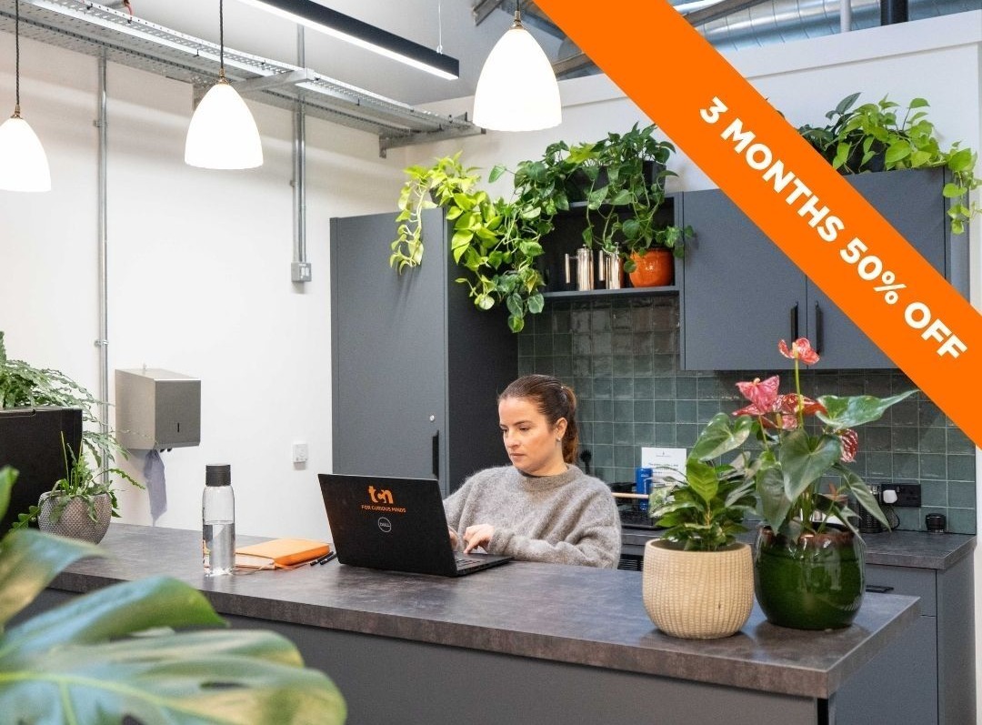 Newark Works Flexible Desk in the Coworking Space