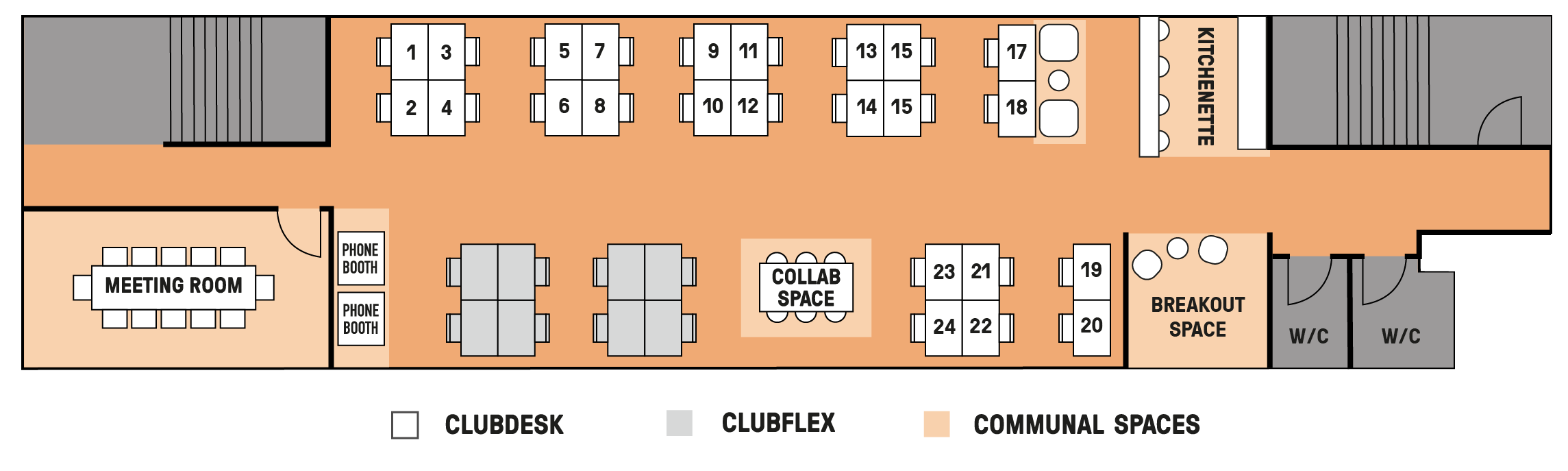 Clubspace Floor plan 2