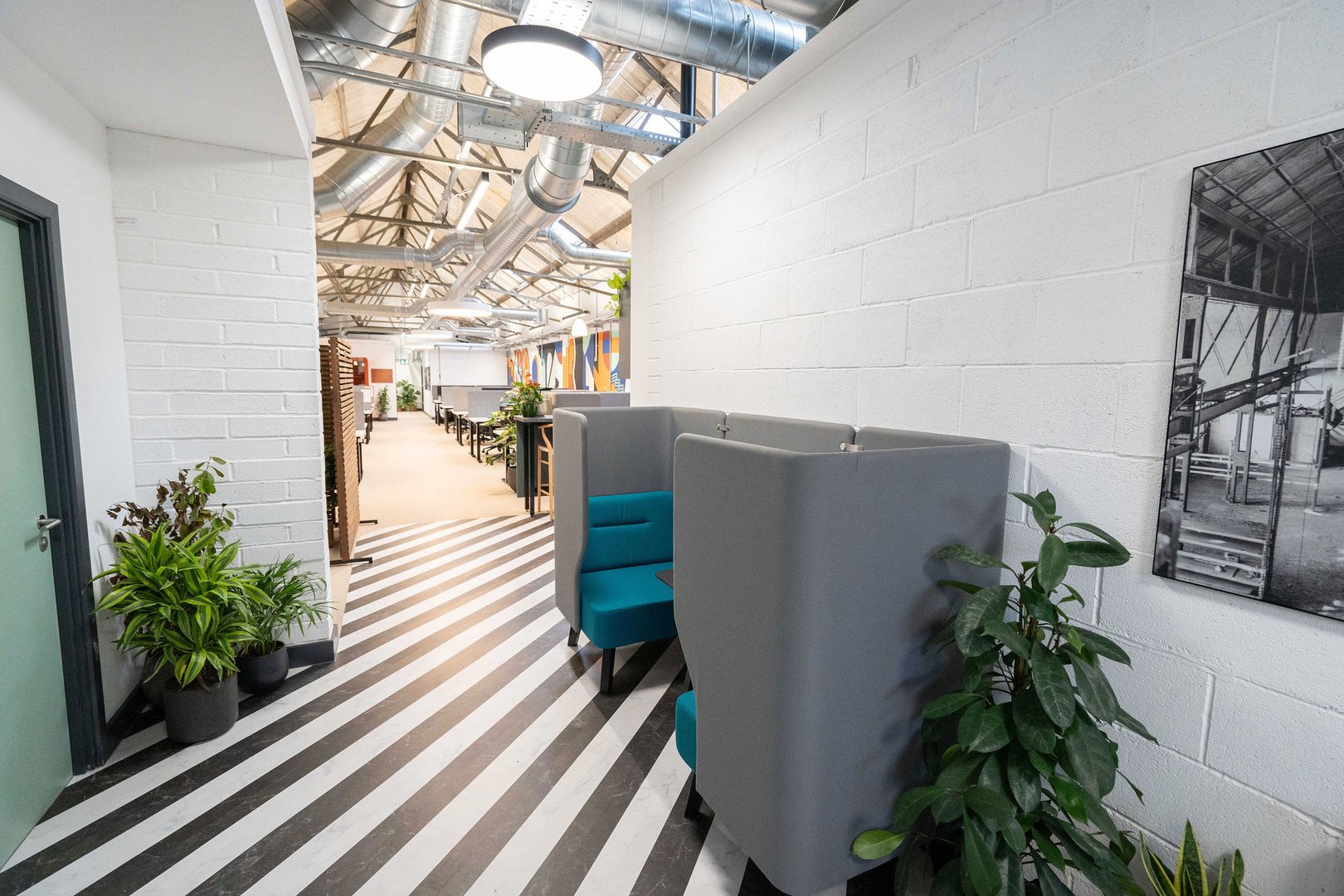 Coworking office space at Newark Works. 6