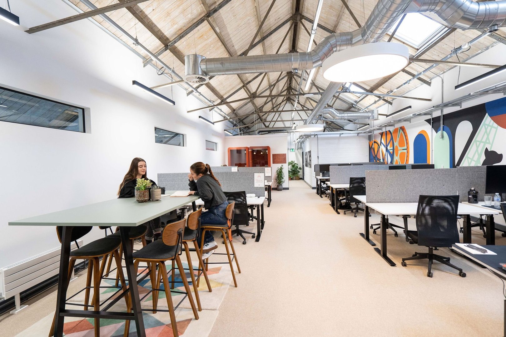 Coworking office space at Newark Works. 5