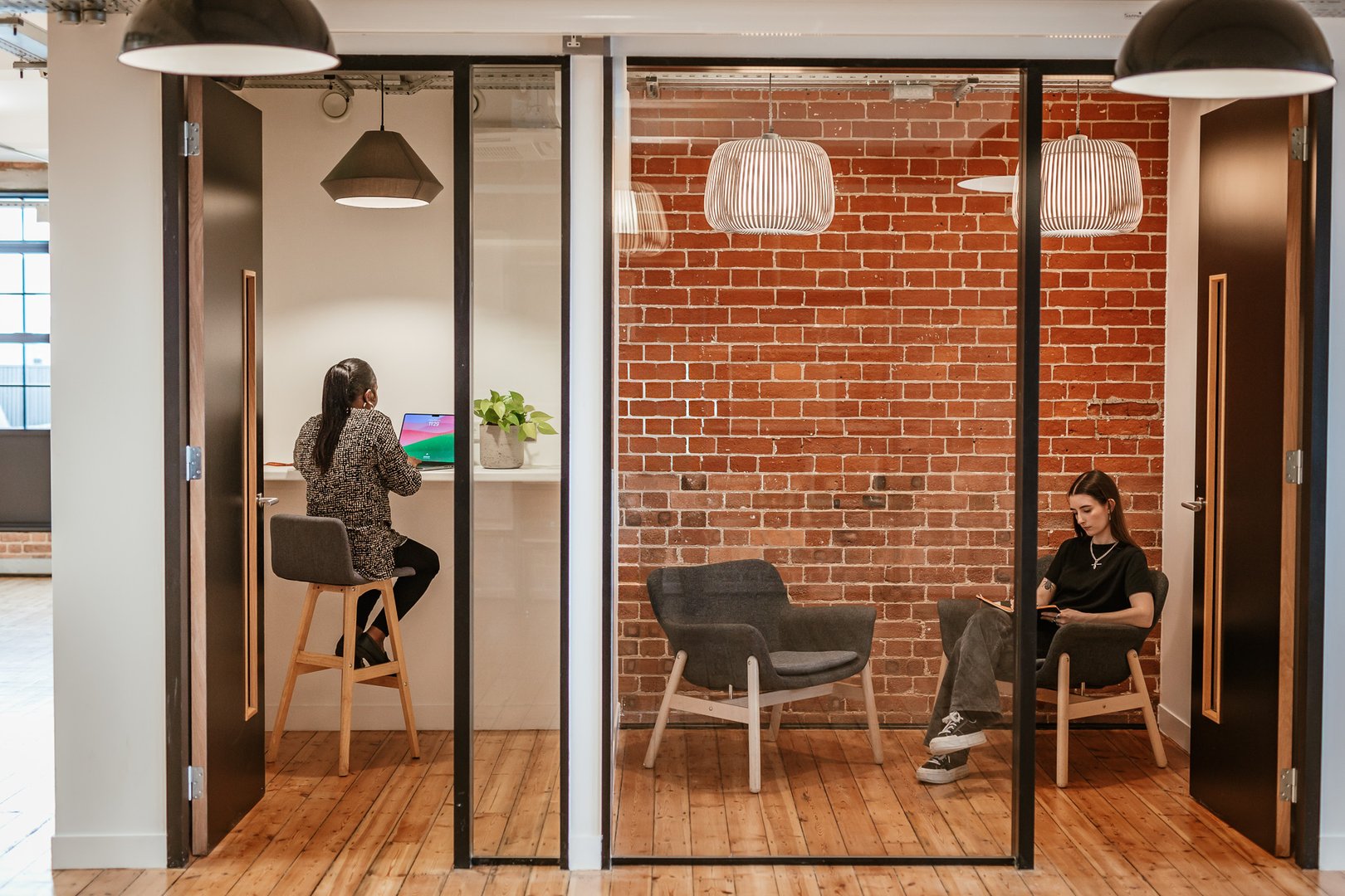 Piano House Unit 5.01 Office space to let, view of private internal meeting room and 1-1 space