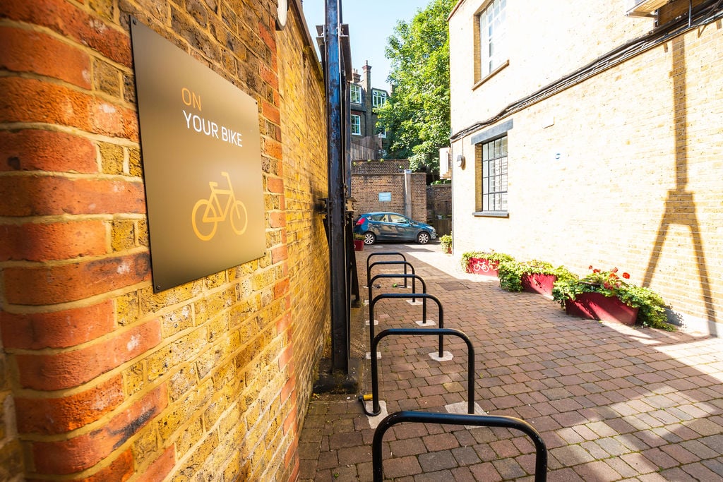 TCN Piano House Brixton Bicycle Outside Storage Area