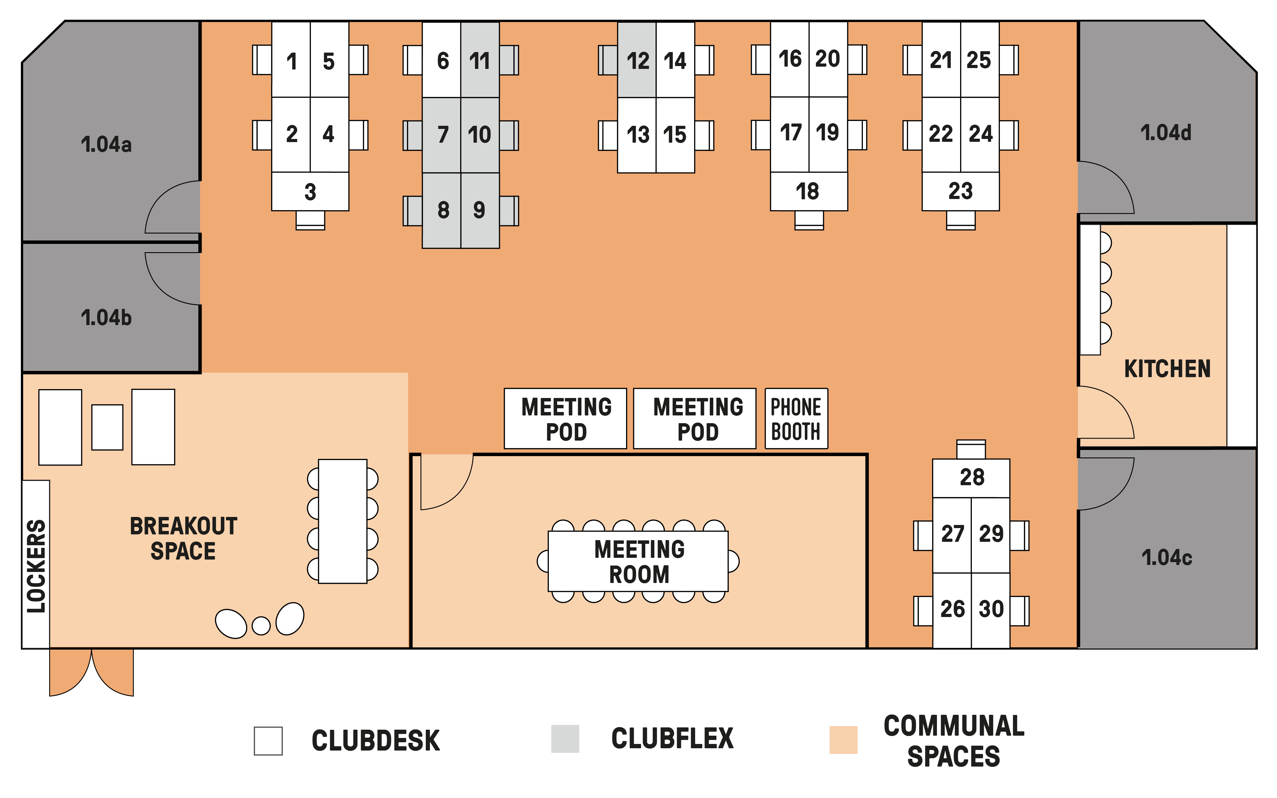 Piano House Clubspace Floorplan 2