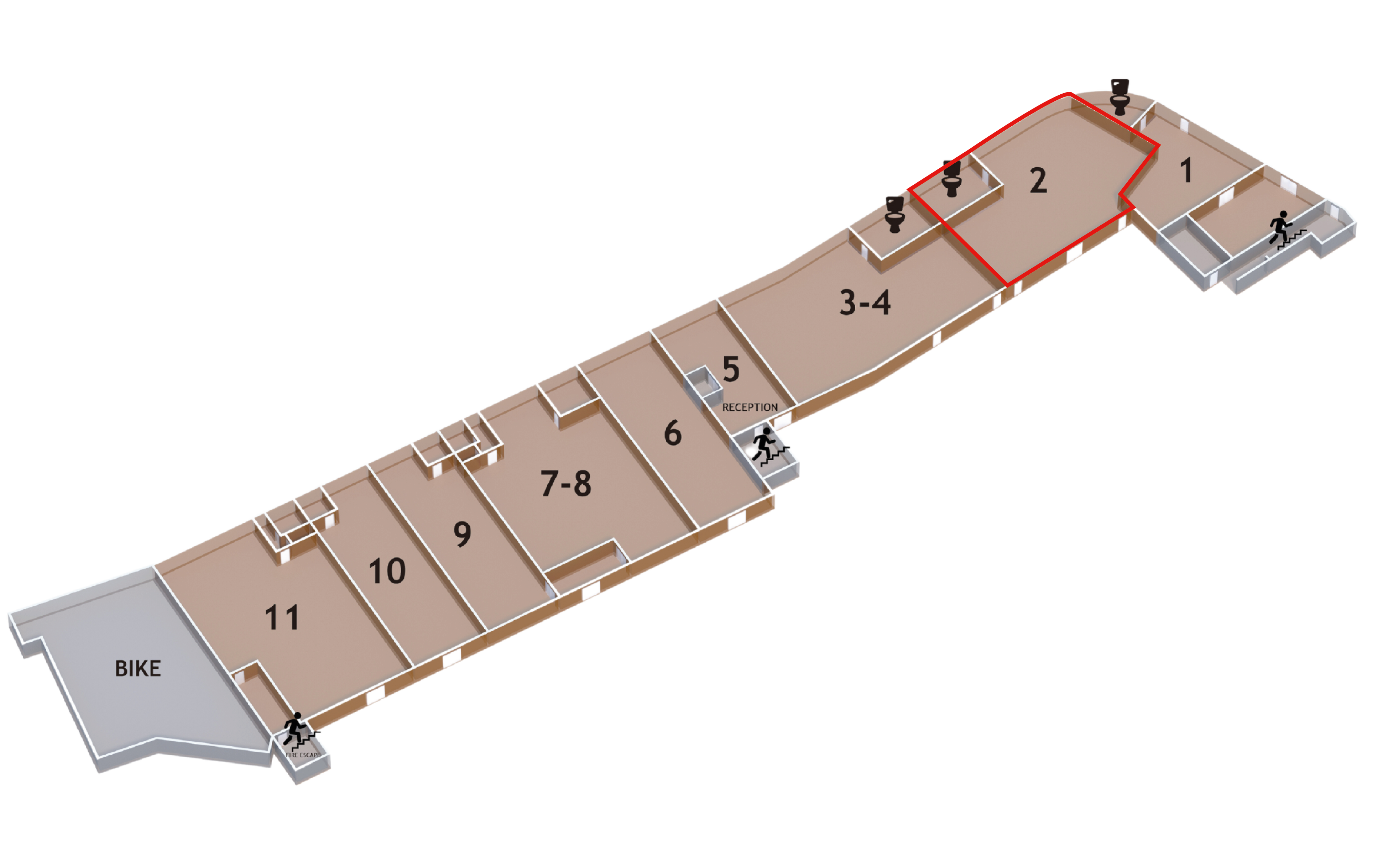 Unit 2 3D floor plan