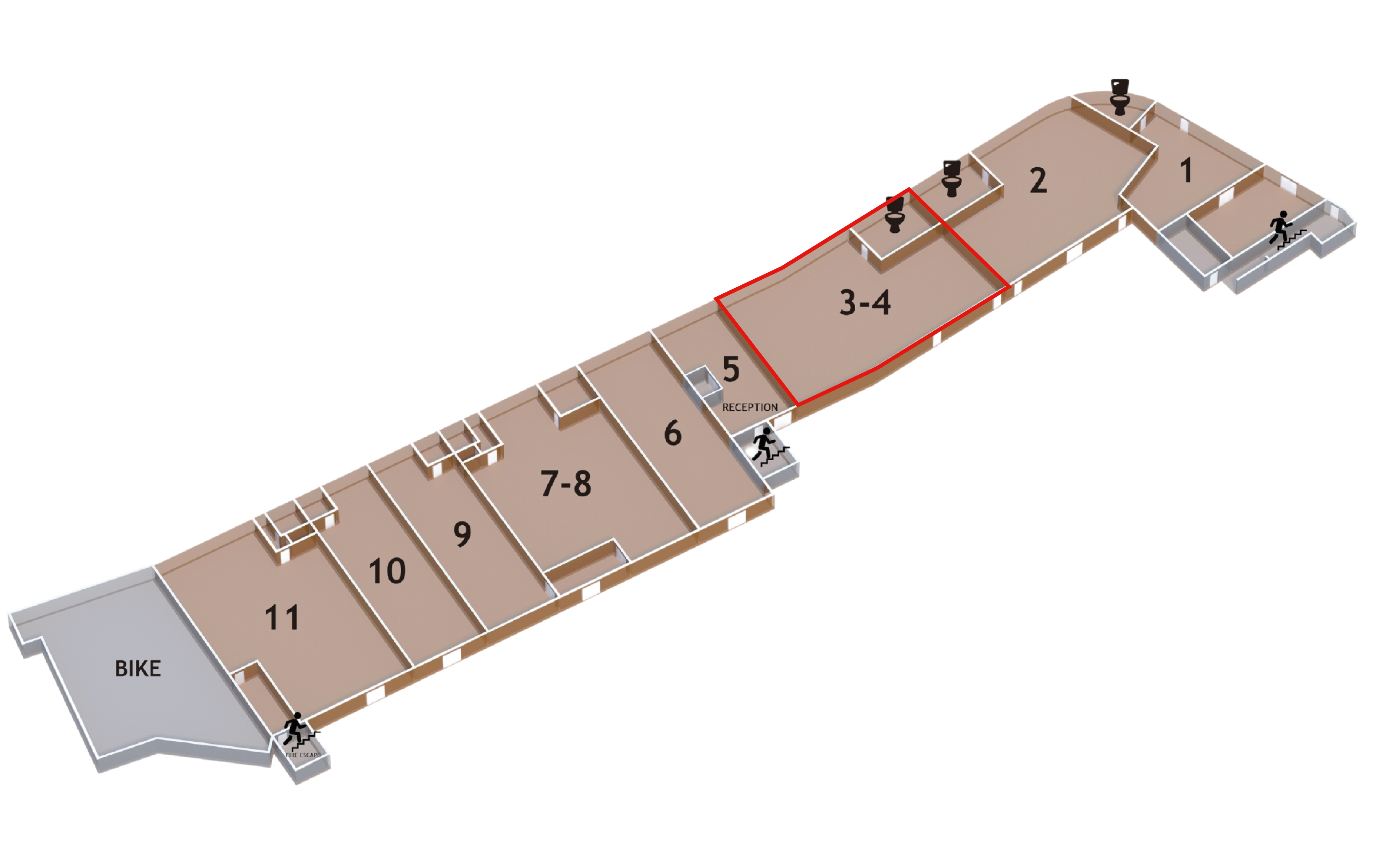 Unit 3-4 3D floor plan