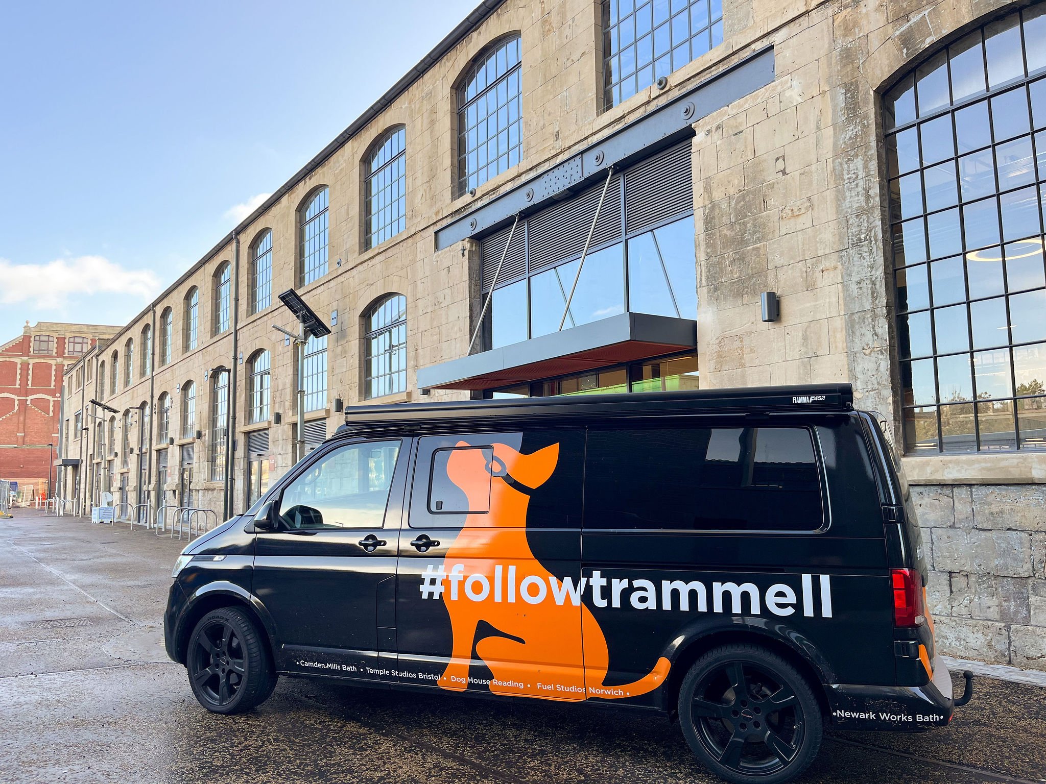 TCN Trammell Transporter infront of Newark Works