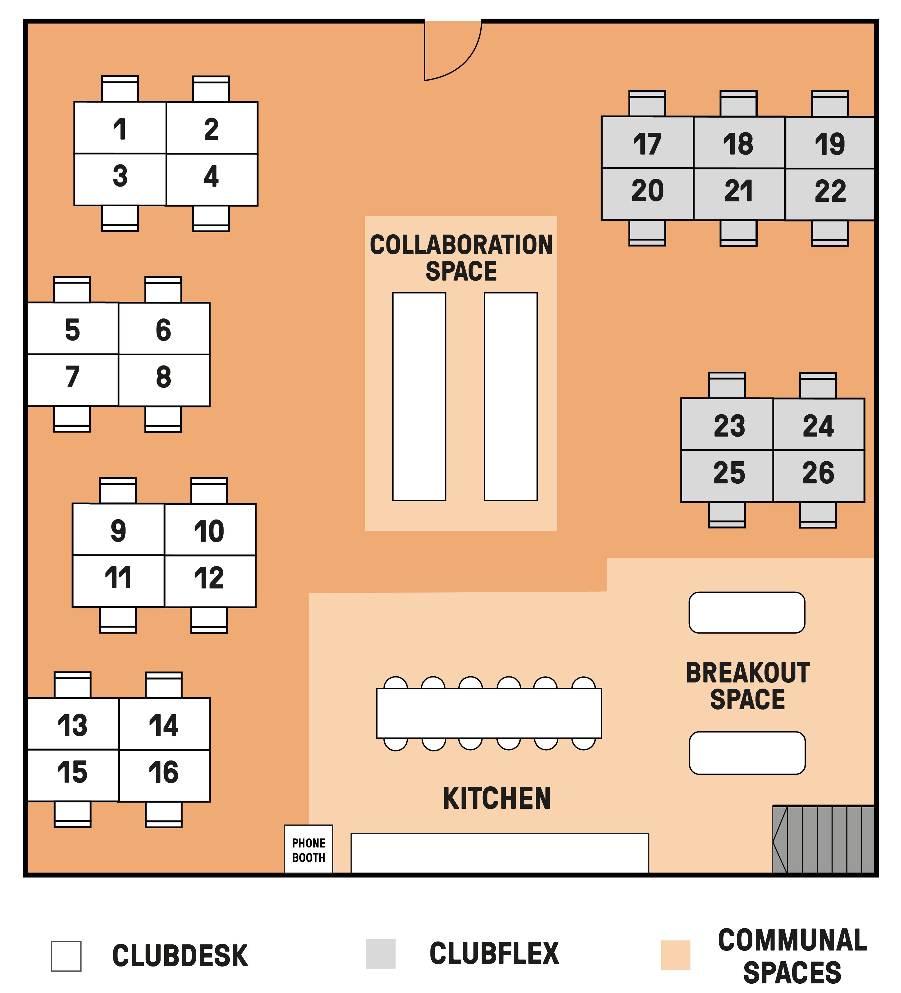 Temple Campus Clubspace Floor Plan