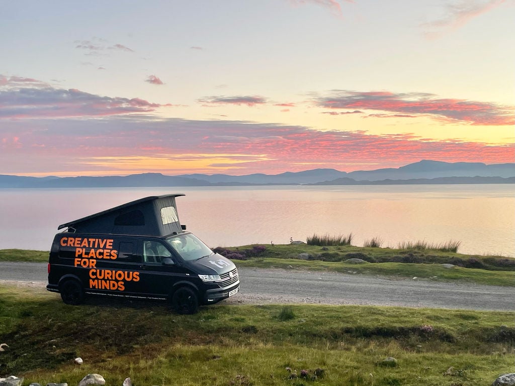 Trammell Transporter Parked By The Sea On The Isle Of Skye In Scotland