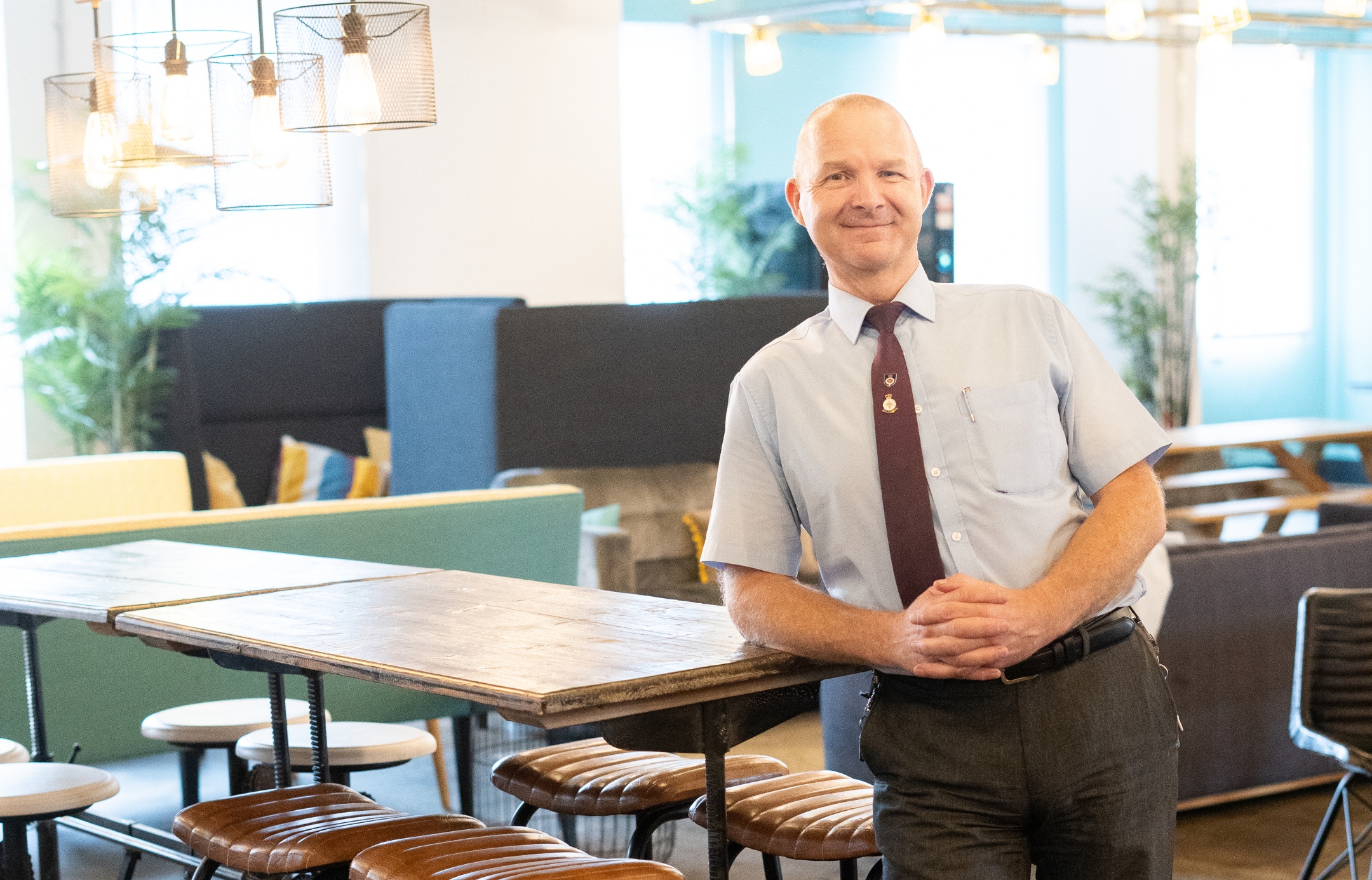 Ray Hagger Campus Manager at TCN Fuel Studios Pictured in Member Clubspace Area