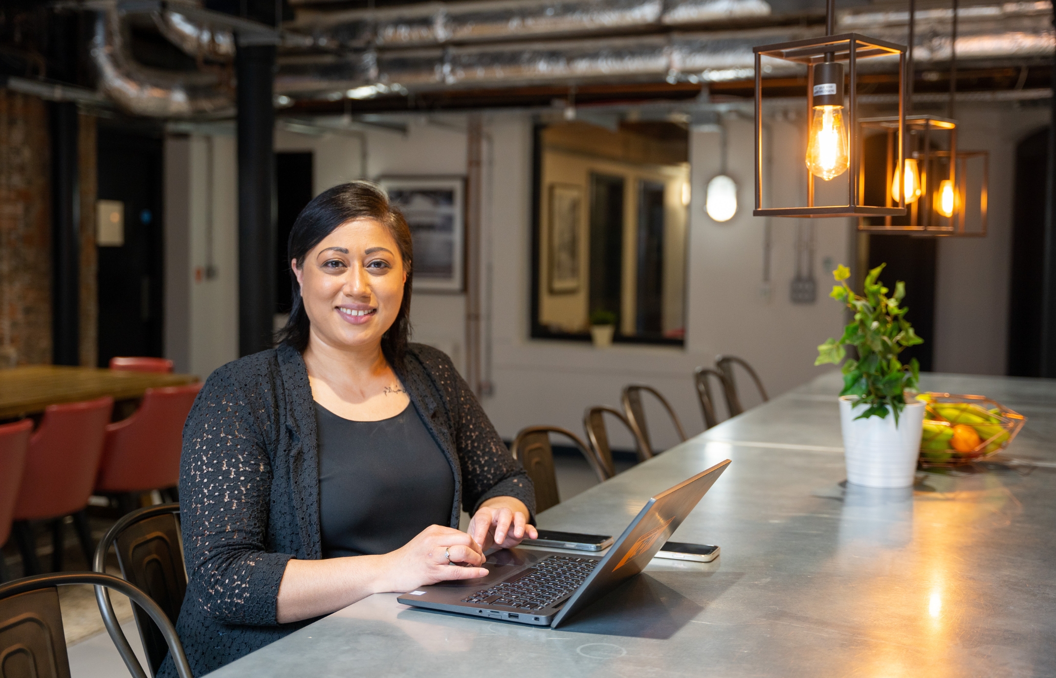 TCN Assay Studios Birmingham Campus Manager Sarita Hawkins Pictured in Communal Kitchen